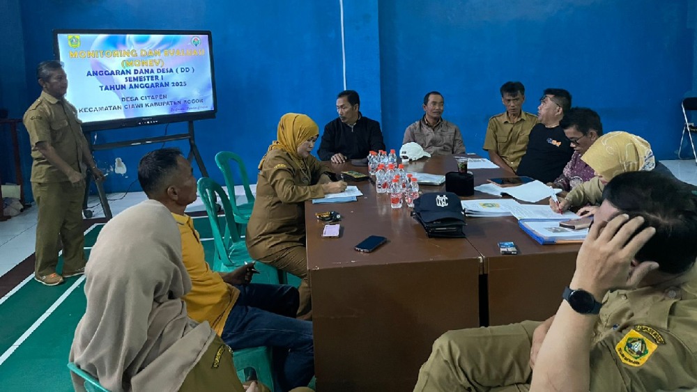 Monitoring dan evaluasi dana desa semester i 2025