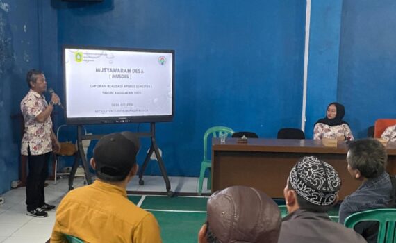 Musdes laporan realisasi semester 1 2025 desa citapen