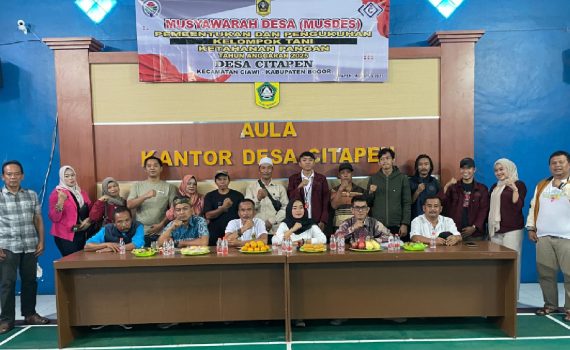 Musdes pembentukan kelompok tani desa citapen