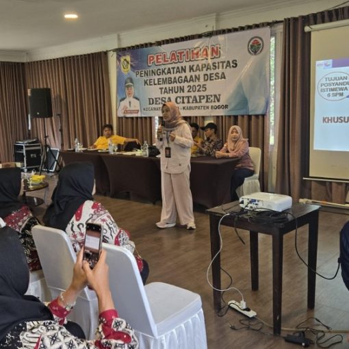 Pelatihan Peningkatan Kapasitas Lembaga Desa Citapen